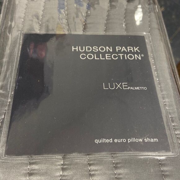 Hudson Park Collection Palmetto Euro Sham Silk, 26” X 26” - Picture 3 of 4